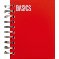 Basics® Little Notebooks 5-1/2" x 4-1/4" 400 pages Red 5/pkg