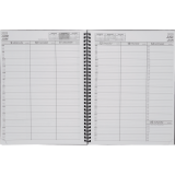 Basics® Weekly Diary Flexible Cover 11" x 8-1/2" Bilingual Black