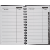 Basics® Weekly Diary Flexible Cover 8" x 5" Bilingual Black