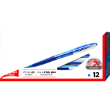 Bic® Glide™ Retractable Ball Point Pen Medium Point Blue 12/box