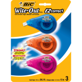 BIC® Wite-Out® EZcorrect® Correction Tape 1 Line 4.2mm x 12m 3/pkg
