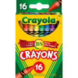 Crayola® Regular Crayons Assorted Colours 16/pkg