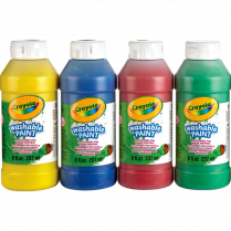 Crayola® Washable Paint 237ml Assorted Colours 4/pkg