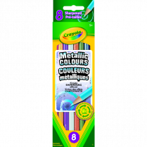 Crayola® Coloured Pencils Assorted Metallic Colours 8/pkg