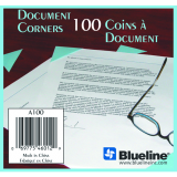 Blueline® Document Corners Blue 100/pkg