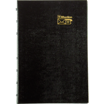 Blueline® NotePro™ Telephone and Address Book 8" x 5" 100 pgs Trilingual Black