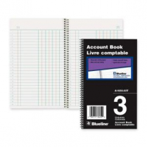 Blueline® 1650 Columnar Book 5" x 8" 3-column