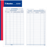 Blueline® Automobile Expense Book 6-3/8" x 3-1/2" Bilingual