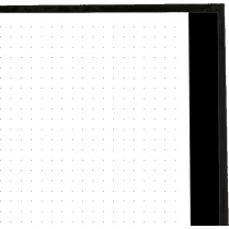 Blueline® NotePro™ Lux Dotted Journal 9-1/4" x 7-1/4" Black