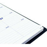 Blueline® Essential Monthly Diary 16 Month Twin Wire Soft Cover 9-1/4" x 7-1/4" Bilingual Black