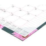 Blueline® Pink Ribbon Monthly Desk Pad 22" x 17" Bilingual