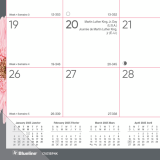 Blueline® Pink Ribbon Monthly Desk Pad 22" x 17" Bilingual