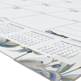 Blueline® Gold Detail Monthly Desk Pad 22" x 17" Bilingual
