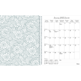 Blueline® DoodlePlan™ Weekly/Monthly Planner 11" x 8-1/2" Botanica Bilingual