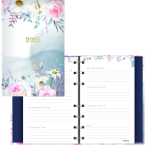 Blueline® CoilPro Passion Weekly/Monthly Planner 8" x 5" Bilingual Floral Design