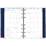 Blueline® CoilPro Passion Weekly/Monthly Planner 8" x 5" Bilingual Floral Design