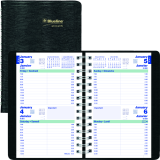 Blueline® Essential Two Days Diary Bilingual 8x5 Black