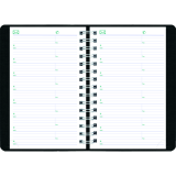 Blueline® Essential Two Days Diary Bilingual 8x5 Black