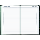 Blueline® Traditional Daily Diary Hard Cover Bilingual 13-3/8" x 8" Green