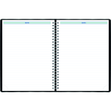 Blueline® Timanager® Weekly Business Diary Twin Wire Soft Cover 10-1/4" x 7-5/8" English Black