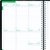 Blueline® Timanager® Planifi-Action® Weekly Planner 11" x 8-1/2" Bilingual Black