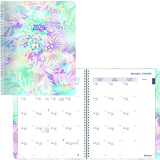 Blueline® Watercolour Monthly Planner 11" x 8-1/2" Bilingual Floral