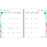 Blueline® Watercolour Monthly Planner 11" x 8-1/2" Bilingual Floral