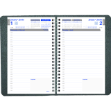 Blueline® Net Zero Carbon™ Daily Planner 8" x 5" Bilingual Black