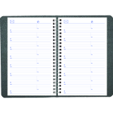 Blueline® Net Zero Carbon™ Daily Planner 8" x 5" Bilingual Black