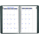 Blueline® Net Zero Carbon™ Daily Planner 8" x 5" Bilingual Black
