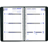 Blueline® Net Zero Carbon™ Weekly Planner 8" x 5" Bilingual Black