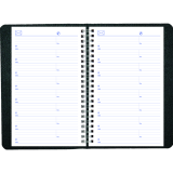 Blueline® Net Zero Carbon™ Weekly Planner 8" x 5" Bilingual Black