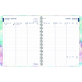 Blueline® Watercolour Weekly/Monthly Planner 11" x 8-1/2" Bilingual Floral