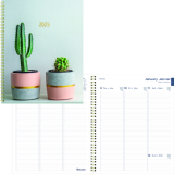 Blueline® Succulent Plant Weekly/Monthly Planner 11" x 8-1/2" Bilingual