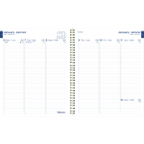 Blueline® Succulent Plant Weekly/Monthly Planner 11" x 8-1/2" Bilingual
