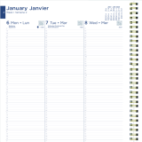 Blueline® Succulent Plant Weekly/Monthly Planner 11" x 8-1/2" Bilingual
