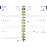 Blueline® Academic Weekly/Monthly Planner 8" x 5" Bilingual Multicolour Tropical Flower