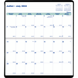 Blueline® Essential Monthly Pocket Planners 6-1/2" x 3-1/2" Bilingual Assorted Colours