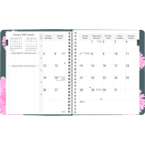 Blueline® Timanager® Planifi-Action® Pink Ribbon Weekly Planner Twin Wire Soft Cover 8-1/2" x 6-3/4" Flexible Cover Pink Bilingual
