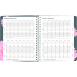 Blueline® Timanager® Planifi-Action® Pink Ribbon Weekly Planner Twin Wire Soft Cover 8-1/2" x 6-3/4" Flexible Cover Pink Bilingual