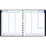 Blueline® MiracleBind™ Weekly Planner Soft Cover 11x9-1/16" Bilingual Black