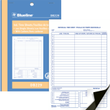Blueline® Carbon Time Sheet 100 sheets 5-3/8" x 8" Bilingual