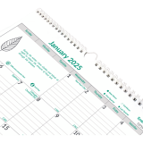 Brownline® EcoLogix® Monthly Wall Calendar 12" x 17" English