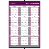 Brownline® Laminated Wall Calendar 32" x 48" English