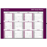 Brownline® Laminated Wall Calendar 32" x 48" English