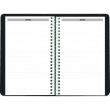 Brownline® Essential Daily Planner 1PPD 8" x 5" English Black