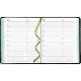 Brownline® Traditional Daily Diary Hard Cover 8-1/8" x 6-9/16" English Green
