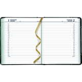 Brownline® Traditional Daily Diary Hard Cover 8-1/8" x 6-9/16" English Green