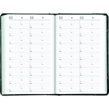 Brownline® Traditional Daily Diary Hard Cover 13-3/8" x 8" English Green