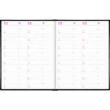 Brownline® Traditional Daily Hard Cover Bound Journal 10" x 7-7/8" Black English